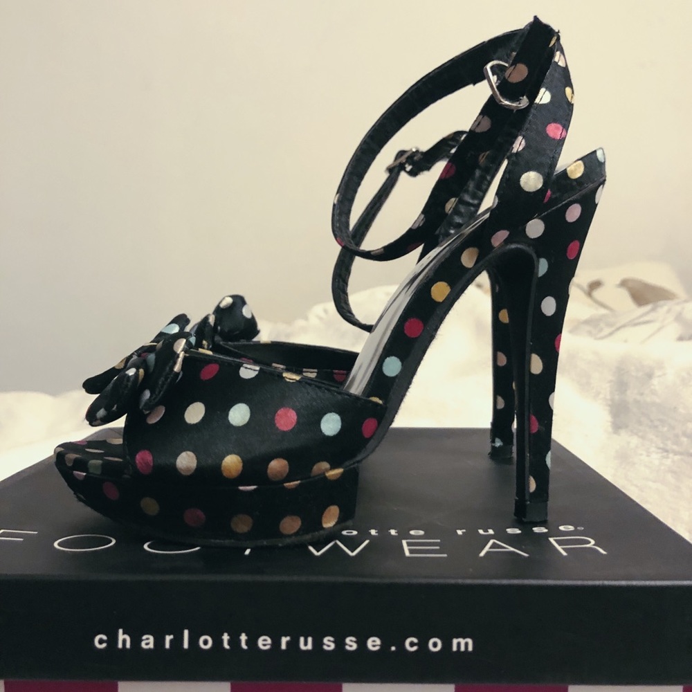 Charlotte Russe Polka Dot Heel